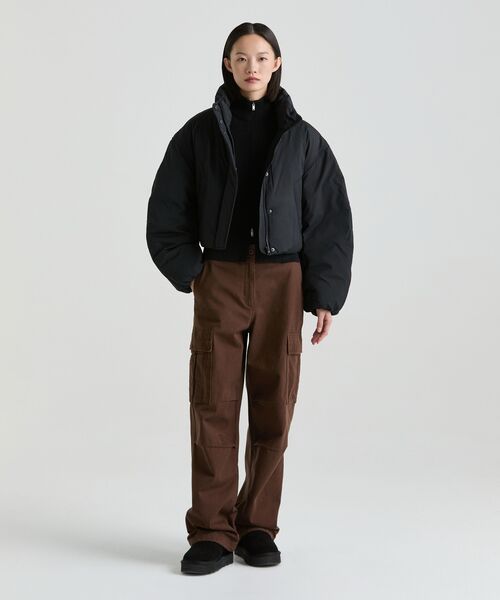 MUSINSA STANDARD WOMAN（ムシンサスタンダードウーマン）の「ウィメンズ薄起毛ワイドカーゴパンツ [バロックブラウン]（その他パンツ・レディース・その他・30/24/25/26/27/28/29）」の5枚目の写真