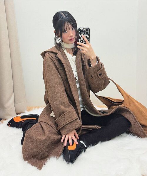 MUSINSA STANDARD WOMAN（ムシンサスタンダードウーマン）の「ウィメンズ薄起毛ワイドカーゴパンツ [バロックブラウン]（その他パンツ・レディース・その他・30/24/25/26/27/28/29）」の3枚目の写真