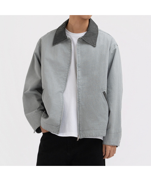 UNDEROFF(アンダーオフ)の「ソフトウォッシングコットンワークジャケットグレー(その他アウター・メンズ・グレー・MEDIUM/LARGE/X-LARGE)」の1枚目の写真