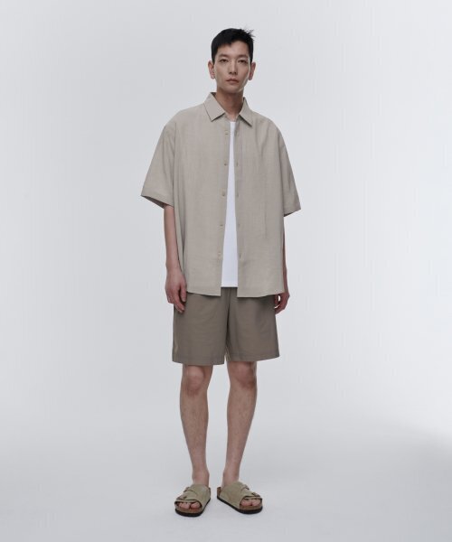 MUSINSA STANDARD（ムシンサスタンダード）の「クーリングバンディングショーツ [ダスティベージュ]（その他パンツ・メンズ・その他・38/36/34/32/30/26/28）」の3枚目の写真