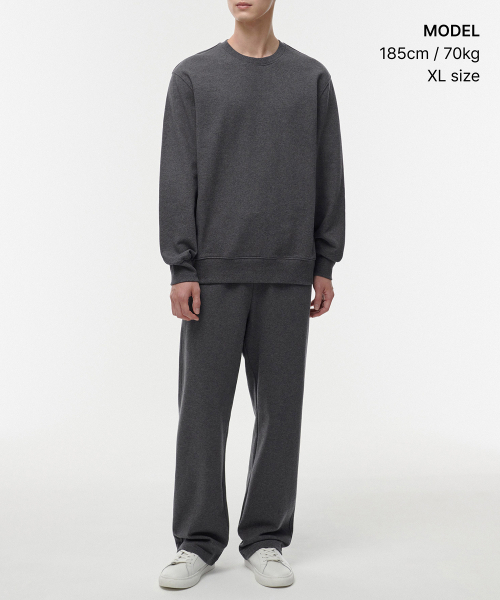 MUSINSA STANDARD（ムシンサスタンダード）の「ラウンジスウェットパンツ【チャコールグレー】（スウェットパンツ・メンズ・その他・SMALL/MEDIUM/LARGE/X-LARGE）」の2枚目の写真
