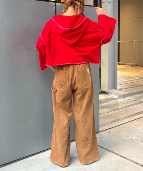 HELLO.SANFRANCISCO（ハローサンフランシスコ）の「■【HELLO.SANFRANCISCO/ハローサンフランシスコ】フーディープリントパーカー（パーカー・レディース・ホワイト/レッド/グレー・ONE SIZE）」の20枚目の写真