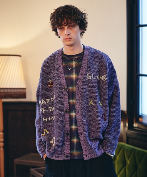 glamb(グラム)の「Tech Mesh Check Cutsew / テックメッシュチェックカットソー(Tシャツ/カットソー・メンズ・パープル/レッド・S/M/L)」の11枚目の写真