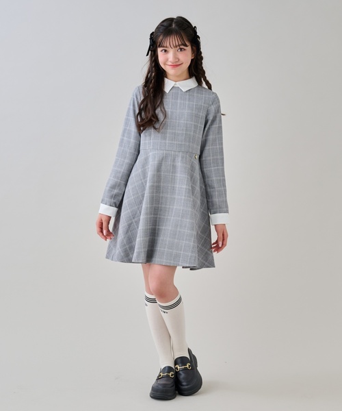 by LOVEiT（バイラビット）の「【卒服】衿つきワンピース（ワンピース・キッズ・グレー/チャコール・160cm/150cm/140cm/130cm）」の6枚目の写真