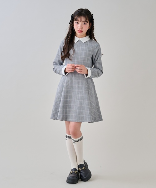by LOVEiT（バイラビット）の「【卒服】衿つきワンピース（ワンピース・キッズ・グレー/チャコール・160cm/150cm/140cm/130cm）」の7枚目の写真