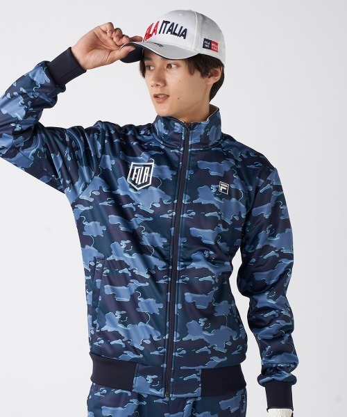 FILA GOLF(フィラゴルフ )の「【FILA GOLF:フィラゴルフ】ボンディングブルゾン ゴルフ 防風・保温(ブルゾン・メンズ・ホワイト/ブルー/ブラック・LARGE/X-LARGE/XX-LARGE/MEDIUM)」の2枚目の写真
