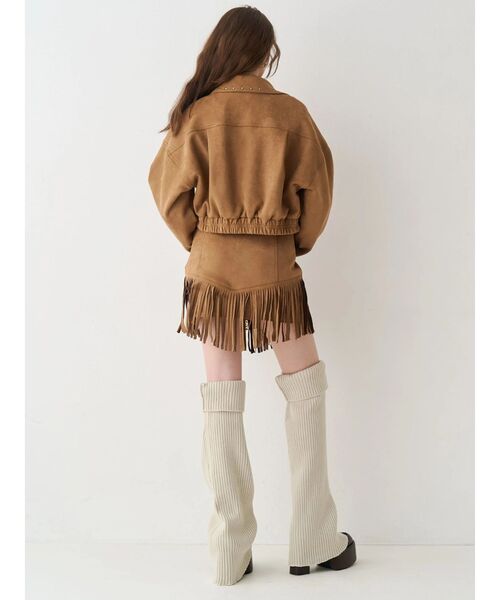 EVRIS（エヴリス）の「レッグウォーマーセットチャンキーヒールローファー（ブーツ・レディース・ブラック/ブラウン・MEDIUM/LARGE/SMALL）」の8枚目の写真