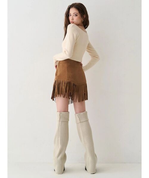 EVRIS（エヴリス）の「レッグウォーマーセットチャンキーヒールローファー（ブーツ・レディース・ブラック/ブラウン・MEDIUM/LARGE/SMALL）」の11枚目の写真