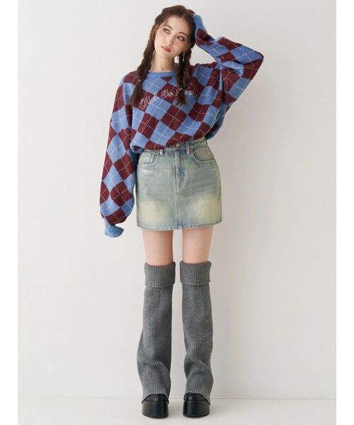 EVRIS（エヴリス）の「レッグウォーマーセットチャンキーヒールローファー（ブーツ・レディース・ブラック/ブラウン・MEDIUM/LARGE/SMALL）」の18枚目の写真