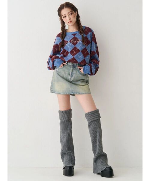 EVRIS（エヴリス）の「レッグウォーマーセットチャンキーヒールローファー（ブーツ・レディース・ブラック/ブラウン・MEDIUM/LARGE/SMALL）」の19枚目の写真