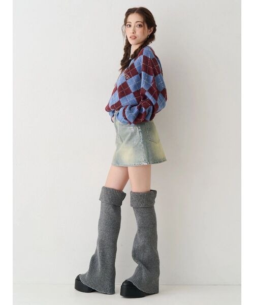 EVRIS（エヴリス）の「レッグウォーマーセットチャンキーヒールローファー（ブーツ・レディース・ブラック/ブラウン・MEDIUM/LARGE/SMALL）」の20枚目の写真