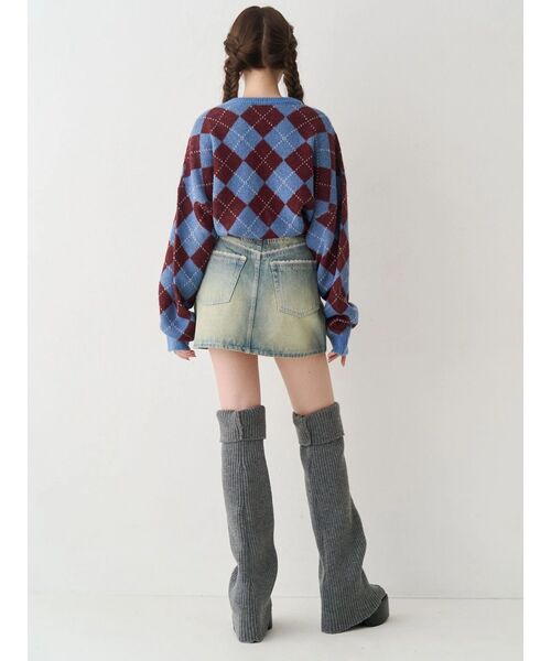 EVRIS（エヴリス）の「レッグウォーマーセットチャンキーヒールローファー（ブーツ・レディース・ブラック/ブラウン・MEDIUM/LARGE/SMALL）」の21枚目の写真