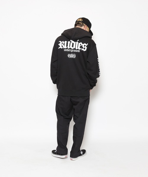RUDIE'S（ルーディーズ）の「HOOK ZIP PARKA（パーカー・メンズ・オリーブ/ブラック・L/XL/M/XXL）」の2枚目の写真