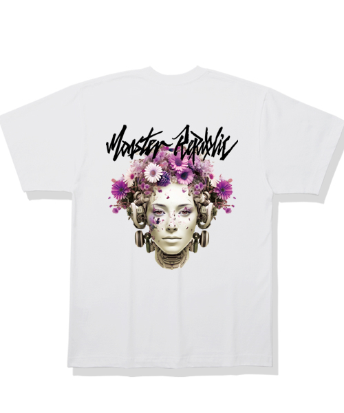 MONSTER REPUBLIC(モンスターリパブリック)の「サイバーフラワー ラベンダーパープル Tシャツ ホワイト(Tシャツ/カットソー・レディース・その他・LARGE/MEDIUM/SMALL/X-LARGE)」の1枚目の写真