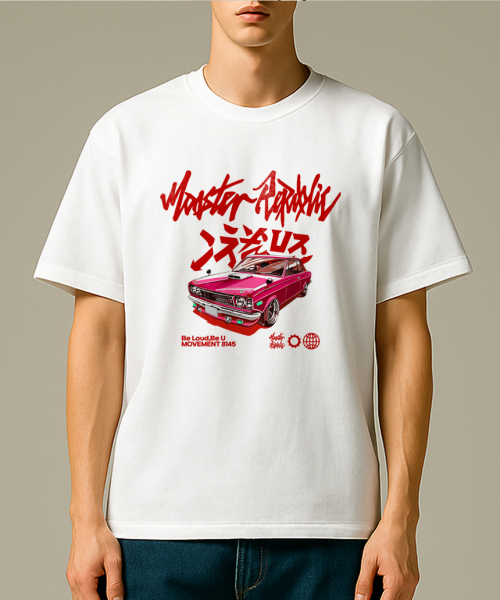 MONSTER REPUBLIC(モンスターリパブリック)の「レトロドリフトレッドTシャツホワイト_8145(Tシャツ/カットソー・レディース・その他・X-LARGE/SMALL/MEDIUM/LARGE)」の4枚目の写真