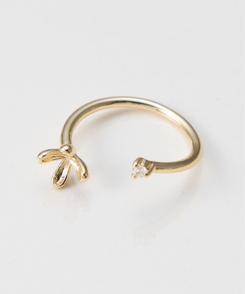 PAPILLONNER（パピヨネ）の「PAPILLONNER/フラワーリング/2点セット（リング・レディース・ゴールド・FREE）」の4枚目の写真