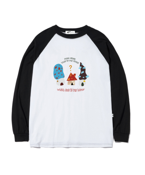 PAGESIISII（ページシシ）の「ジブジブジブプリントオーバーサイズロングスリーブ[4カラー]（Tシャツ/カットソー・レディース・ホワイト/ブラック/ネイビー/ブラウン・MEDIUM/LARGE）」の6枚目の写真