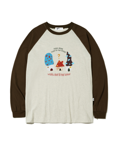 PAGESIISII（ページシシ）の「ジブジブジブプリントオーバーサイズロングスリーブ[4カラー]（Tシャツ/カットソー・レディース・ホワイト/ブラック/ネイビー/ブラウン・MEDIUM/LARGE）」の7枚目の写真
