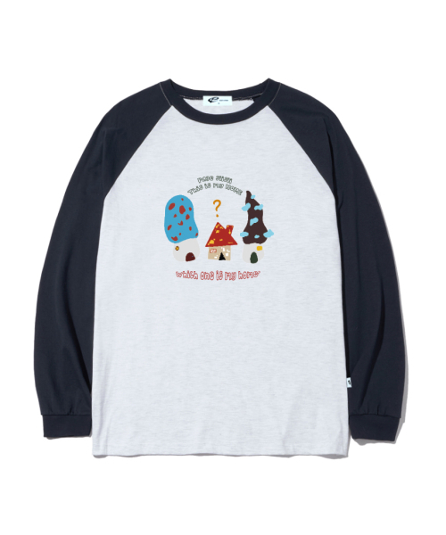 PAGESIISII（ページシシ）の「ジブジブジブプリントオーバーサイズロングスリーブ[4カラー]（Tシャツ/カットソー・レディース・ホワイト/ブラック/ネイビー/ブラウン・MEDIUM/LARGE）」の8枚目の写真