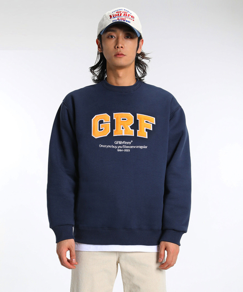 GRANFINNY(グランフィニ)の「GRF エンボス刺繍 スウェット - ネイビー(スウェット・レディース・ネイビー・LARGE/X-LARGE/XX-LARGE/MEDIUM)」の2枚目の写真