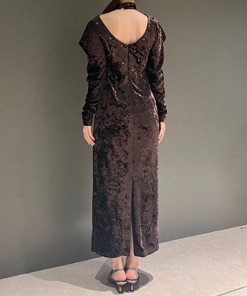 パールグロウベロアドレス / pearl glow velour dress（ドレス