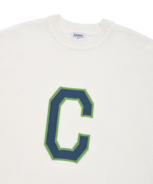 COVERNAT(カバーナット)の「Cロゴクルーネックニットアイボリー(ニット/セーター・レディース・その他・LARGE/MEDIUM/SMALL/X-LARGE/X-SMALL/XX-LARGE)」の3枚目の写真