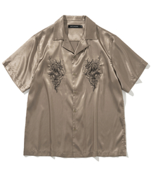 NOT4NERD | ラップド スネーク ボウリング ハーフシャツ - ブラウン(シャツ/ブラウス)