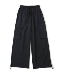 SEARCH410（サーチ410）の「Nylon Washa Big Cargo Wide Pants Black（スウェットパンツ）」