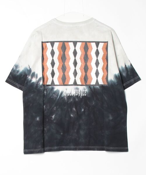 ONE DAY KMC (ワンデイケーエムシー)の「Children of the discordance / HAND DYEING AND PRINT TEE TYPE E / COTDCS-250E(Tシャツ/カットソー・メンズ・ベージュ/ブラック・3/2)」の2枚目の写真