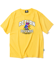 ディフェンスベア グラフィックTシャツ - イエロー