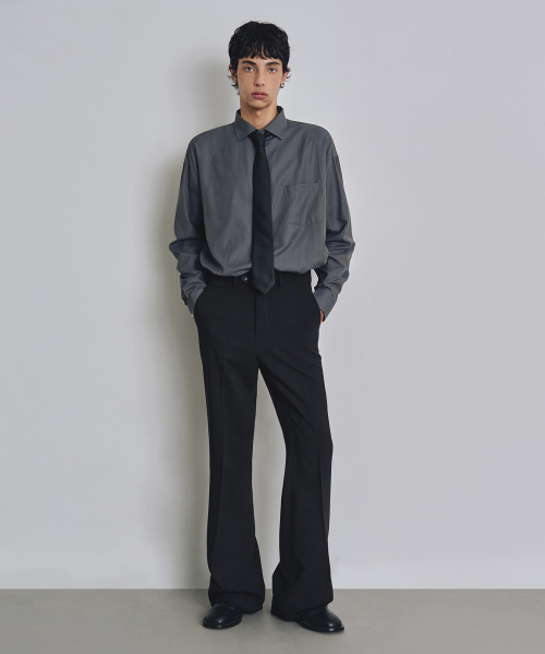 COSTUME O’CLOCK（コスチュームオクロック）の「ルーズフィットフレアスラックス ブラック COOSPT250BLACK（スラックス・メンズ・その他・34/26/28/30/32）」の19枚目の写真
