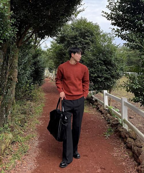 COSTUME O’CLOCK（コスチュームオクロック）の「ルーズフィットフレアスラックス ブラック COOSPT250BLACK（スラックス・メンズ・その他・34/26/28/30/32）」の15枚目の写真