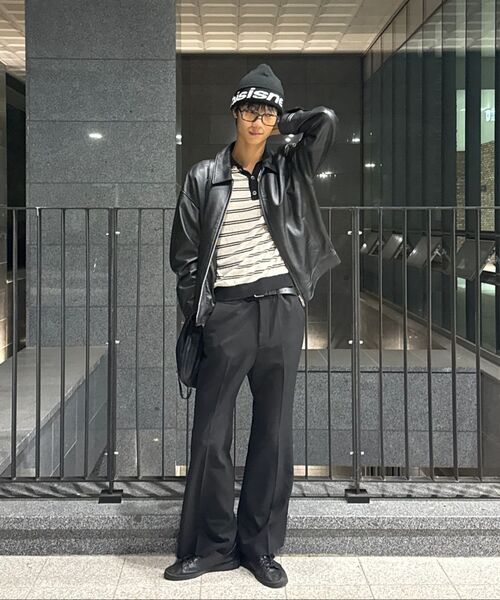 COSTUME O’CLOCK（コスチュームオクロック）の「ルーズフィットフレアスラックス ブラック COOSPT250BLACK（スラックス・メンズ・その他・34/26/28/30/32）」の14枚目の写真