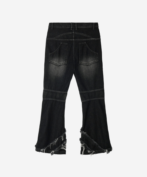 BLR(ビーエルアール)の「Destroyed Crush Double Line Washing Denim Pants (MEN)(デニムパンツ・メンズ・その他・SMALL/MEDIUM/LARGE)」の3枚目の写真