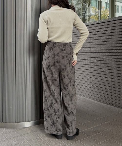 &g'aime 】ラメアウトリンキングベーシックリブニット Lame Out