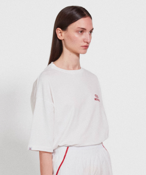 MENASOO(ミナス)の「Mns Hearttrack Graphic T Shirt_White(Tシャツ/カットソー・レディース・ホワイト・1/2/3)」の3枚目の写真