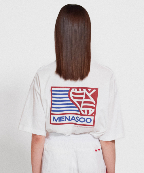 MENASOO(ミナス)の「Mns Hearttrack Graphic T Shirt_White(Tシャツ/カットソー・レディース・ホワイト・1/2/3)」の4枚目の写真