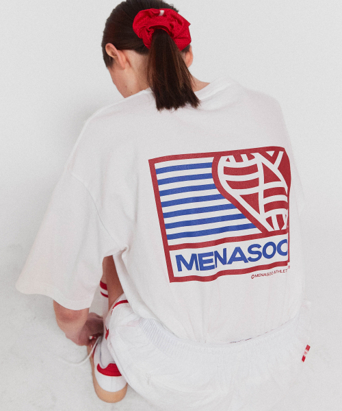 MENASOO(ミナス)の「Mns Hearttrack Graphic T Shirt_White(Tシャツ/カットソー・レディース・ホワイト・1/2/3)」の5枚目の写真