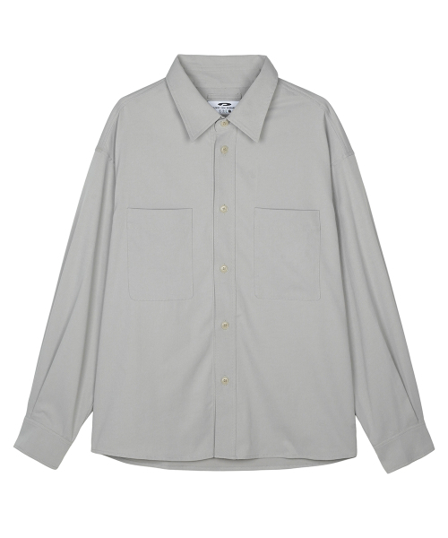 FDR(エフディーアール)の「Over Fit Pocket Shirt Jacket Gray(シャツ/ブラウス・レディース・その他・FREE)」の2枚目の写真