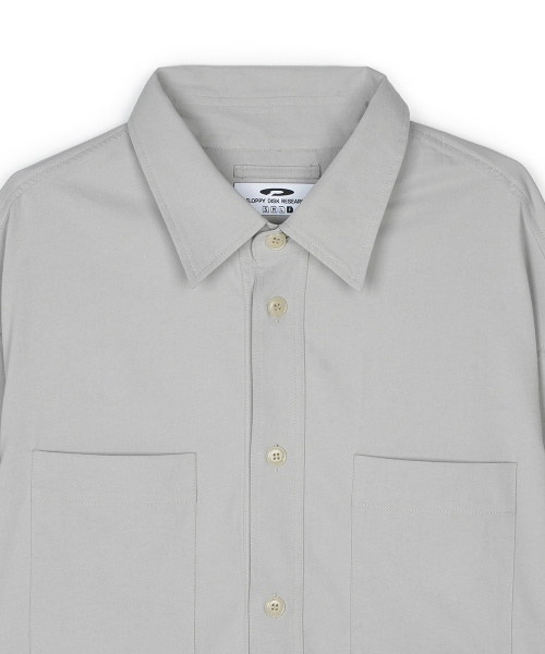 FDR(エフディーアール)の「Over Fit Pocket Shirt Jacket Gray(シャツ/ブラウス・レディース・その他・FREE)」の4枚目の写真