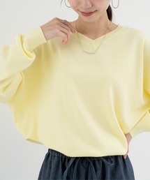 【refinedworks】 春カラー が可愛い Vネックプルオーバー