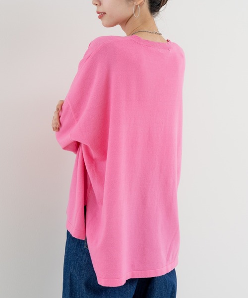 refinedworks(リファインドワークス)の「【refinedworks】 春カラー が可愛い Vネックプルオーバー(カーディガン/ボレロ・レディース・イエロー/ネイビー/ピンク・FREE)」の11枚目の写真