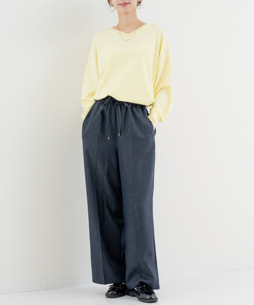 refinedworks(リファインドワークス)の「【refinedworks】 春カラー が可愛い Vネックプルオーバー(カーディガン/ボレロ・レディース・イエロー/ネイビー/ピンク・FREE)」の22枚目の写真