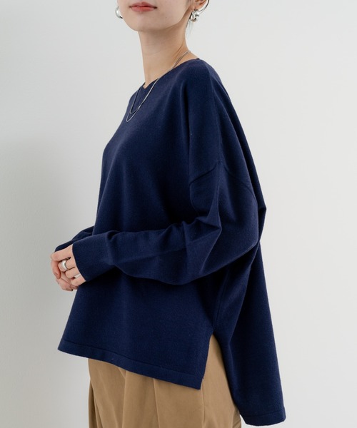 refinedworks(リファインドワークス)の「【refinedworks】 春カラー が可愛い Vネックプルオーバー(カーディガン/ボレロ・レディース・イエロー/ネイビー/ピンク・FREE)」の13枚目の写真