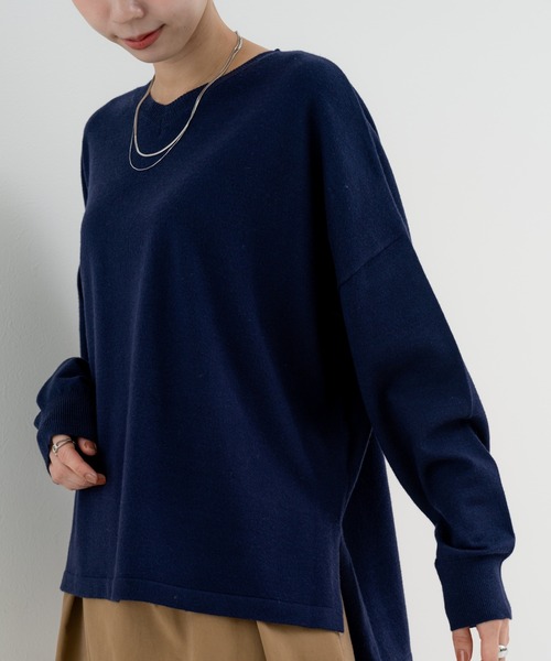 refinedworks(リファインドワークス)の「【refinedworks】 春カラー が可愛い Vネックプルオーバー(カーディガン/ボレロ・レディース・イエロー/ネイビー/ピンク・FREE)」の14枚目の写真