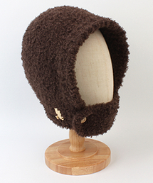 UNIVERSAL CHEMISTRY（ユニバーサルケミストリー）の「フリースボタンブラウンバラクラバ（ニットキャップ/ビーニー）」