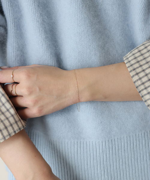 SLOBE IENA(スローブイエナ)の「SLOBE ペタルチェーンブレスレット K10(ブレスレット・レディース・ゴールド・FREE)」の8枚目の写真