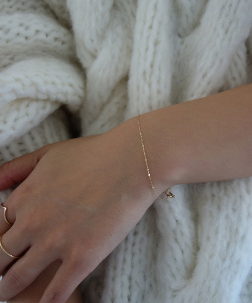 SLOBE IENA(スローブイエナ)の「SLOBE ペタルチェーンブレスレット K10(ブレスレット・レディース・ゴールド・FREE)」の11枚目の写真