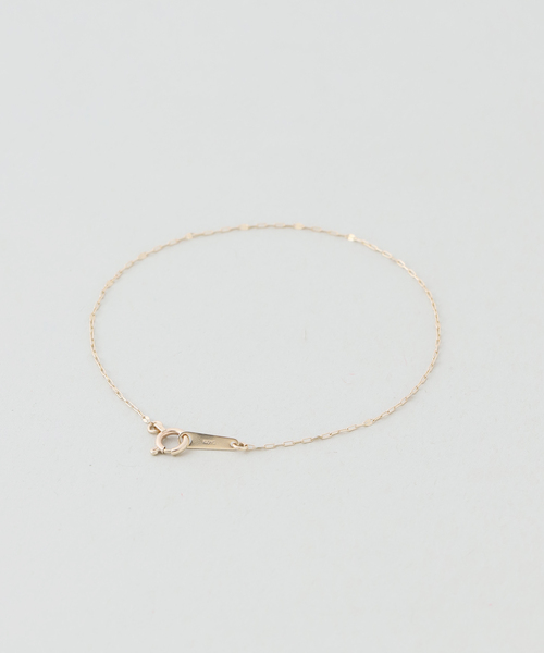 SLOBE IENA(スローブイエナ)の「SLOBE ペタルチェーンブレスレット K10(ブレスレット・レディース・ゴールド・FREE)」の2枚目の写真