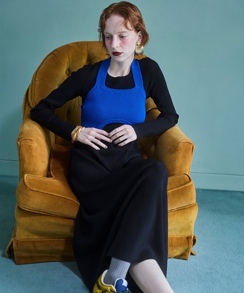 OMMO(オーエムエムオー)の「HALTER NECK KT BUSTIER OP SET(ワンピース・レディース・ブルー/ブラック/レッド・38/36)」の10枚目の写真